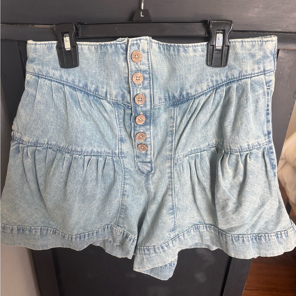 Free People We the free fleur denim shorts